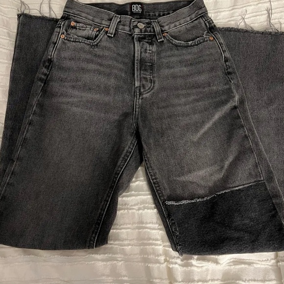 BDG Patched Black Jeans - Picture 2 of 4